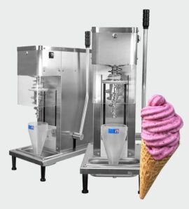 Maquina industrial para helado de yogurt. Maquina chascafrutas.